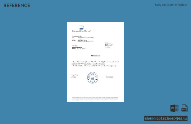 Vorschau eines Referenzbeispiels der Bank von San Marino